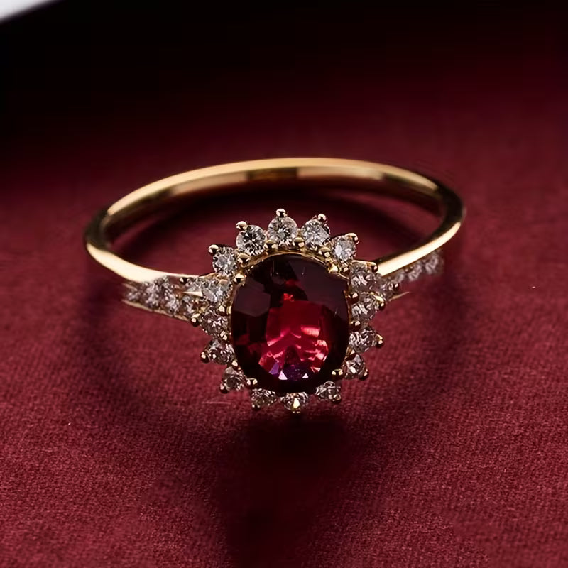 Empress Red Ring | Gold