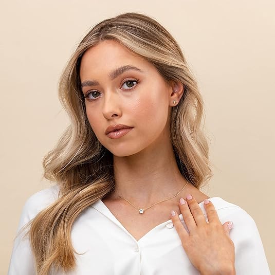 Aurora Crystal Necklace | Gold