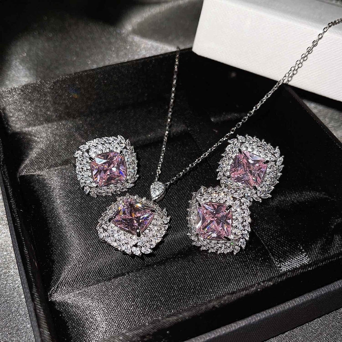 Caelith Verdane Blue Set | White Gold