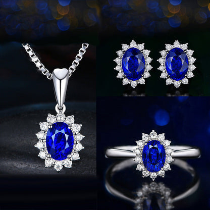 Sophia Fleurane Green Set | White Gold