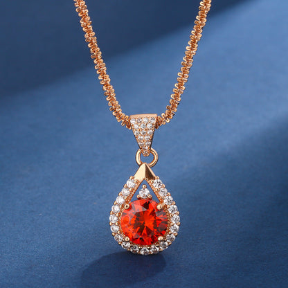 Crimson Champagne Set | Rose Gold