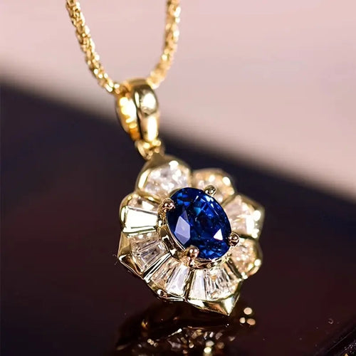 Kavella Noctazure Necklace | Gold