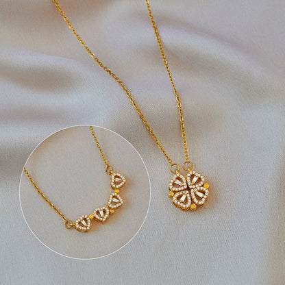 Amora Quadrifolia Necklace | White Gold